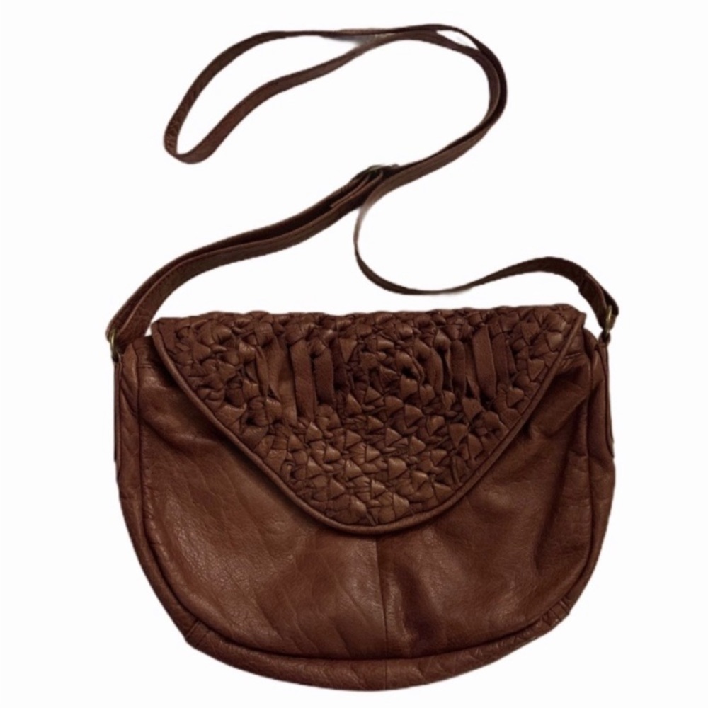 Anthropologie Brown Crossbody Bag